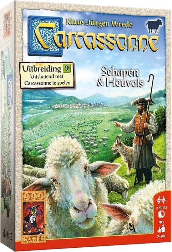999 Games Carcassonne: Schapen & Heuvels
